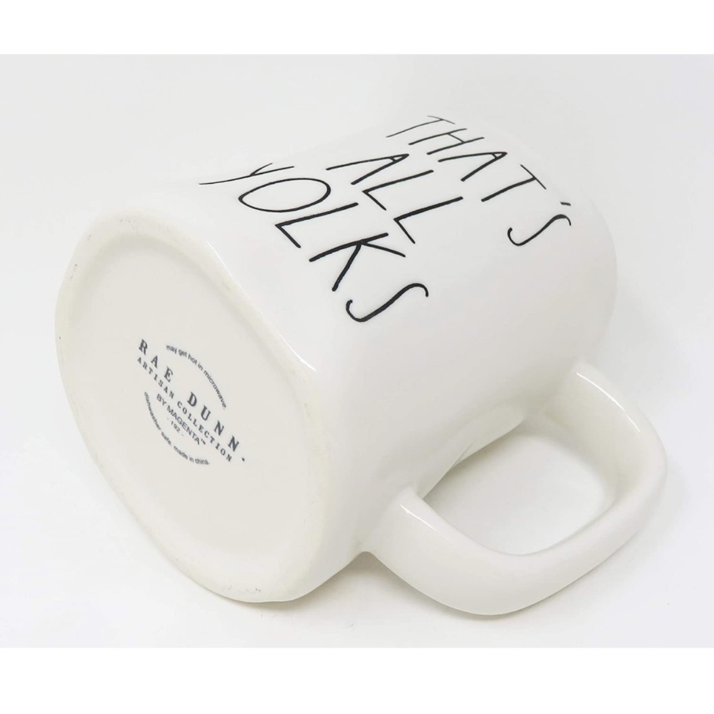 RAE DUNN THATS ALL YOLKS MUG NWT - Picture 3 of 5